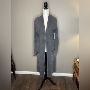 Long waffle black distressed cardigan. Brand new with tags. Small